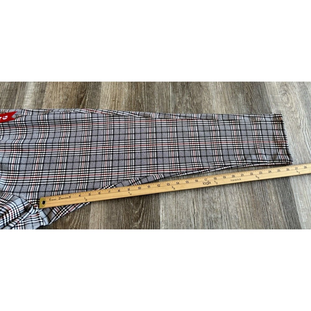 Maze Collection Levanta Cola Scuba Gray Black Plaid Slimming Pants Women 3X NWT - Picture 7 of 12